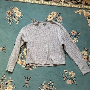 Wild Fable Grey cropped sweater